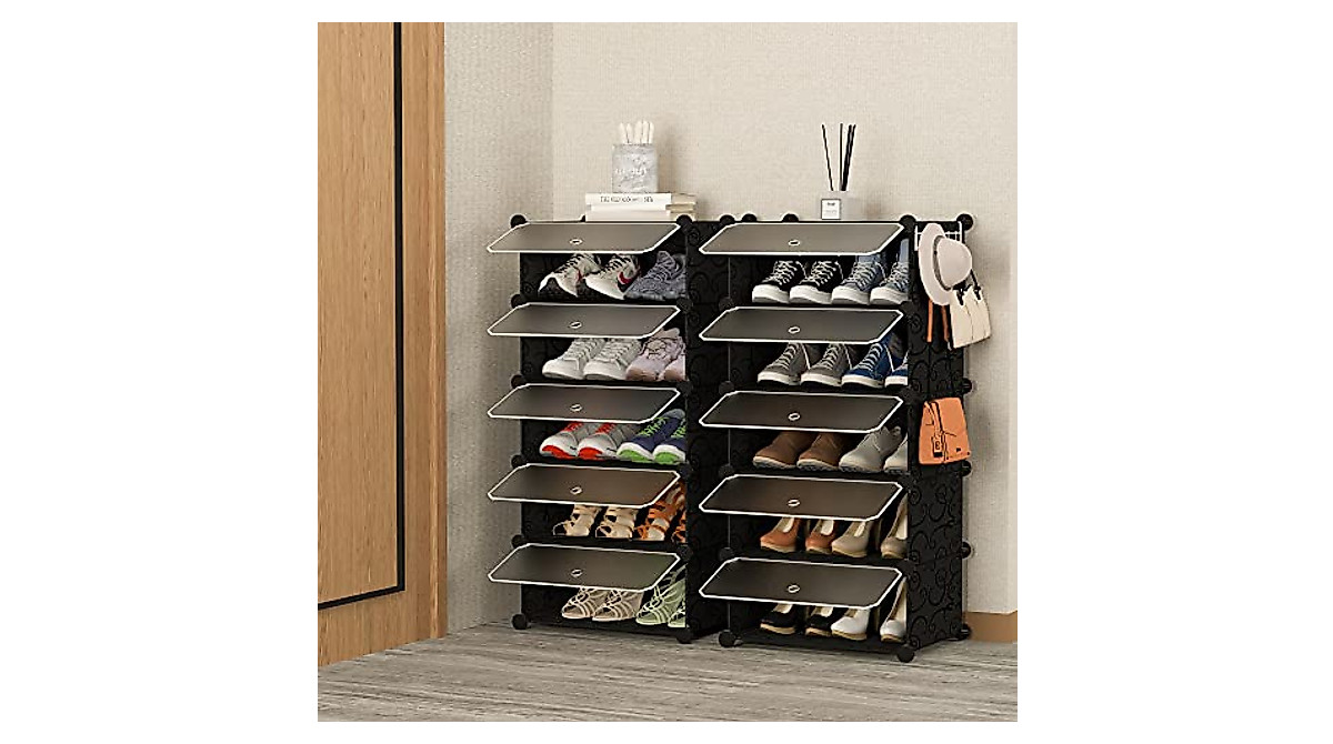 HOMIDEC 10-Tier Shoe Rack - Space-Saving Organizer