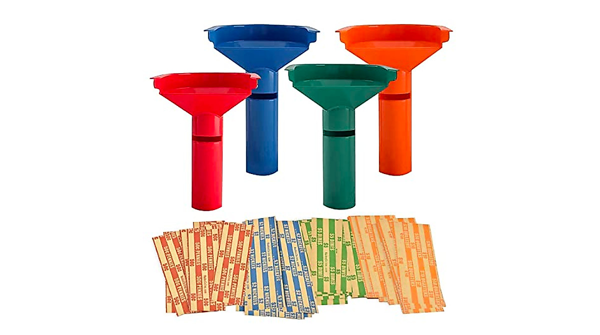 Buy Nadex 252 Coin Wrappers & Coin Sorter Tubes - Easy Sorting Solution