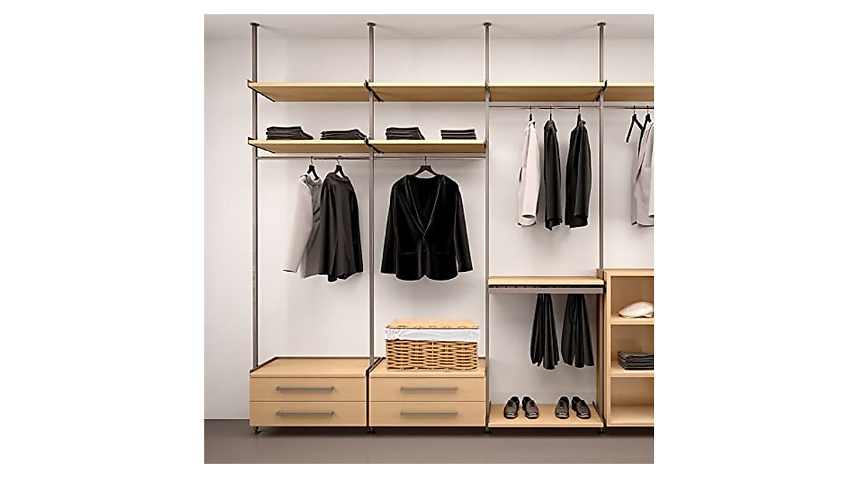 Closet Organizer Woven Wicker Storage Bin with Lid | BESTonZON