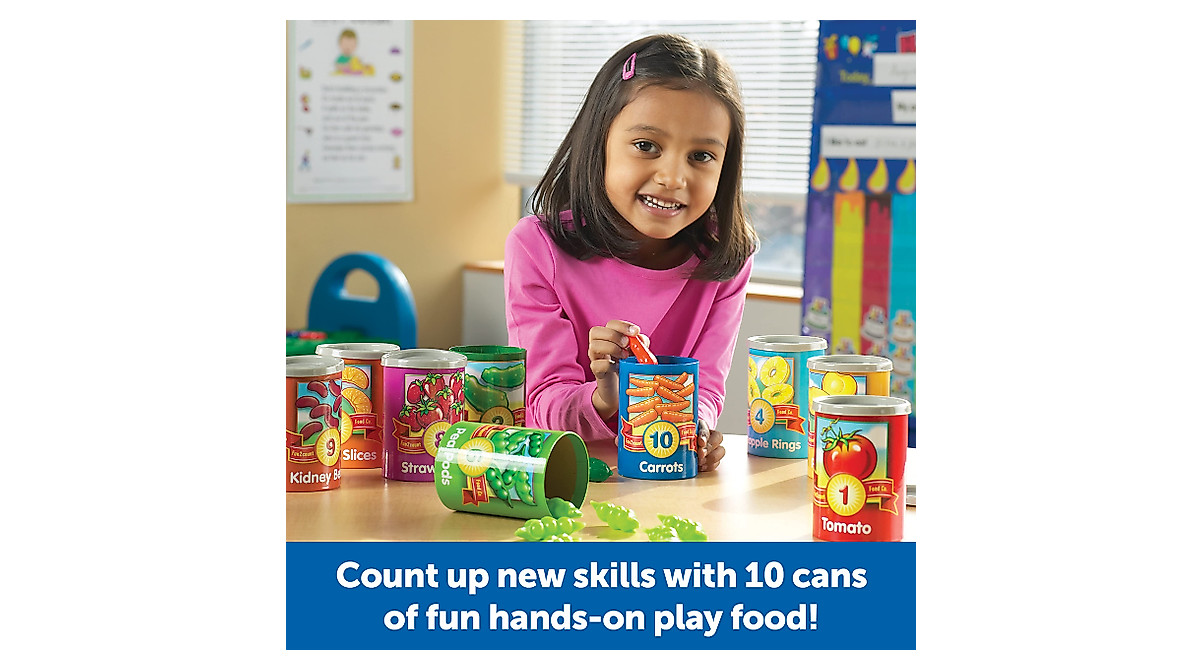 Learning Resources Counting Cans for Toddlers - 65 Pieces