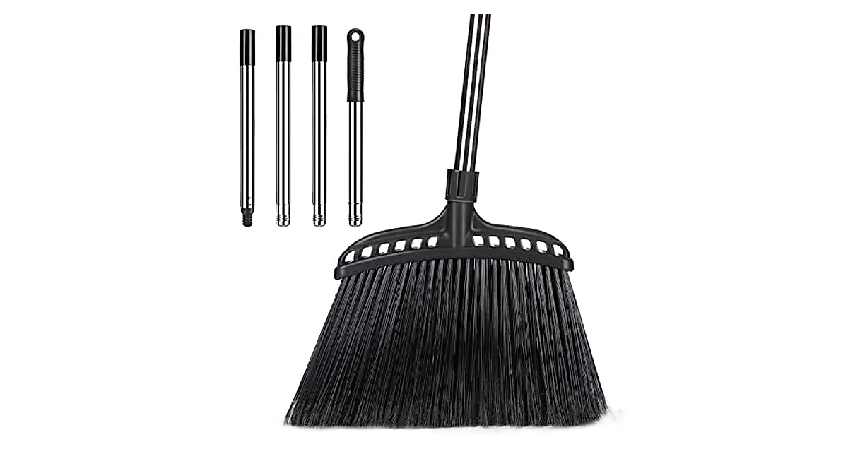 Heavy Duty Outdoor Broom Set with 180° Swivel Head | Nolopau