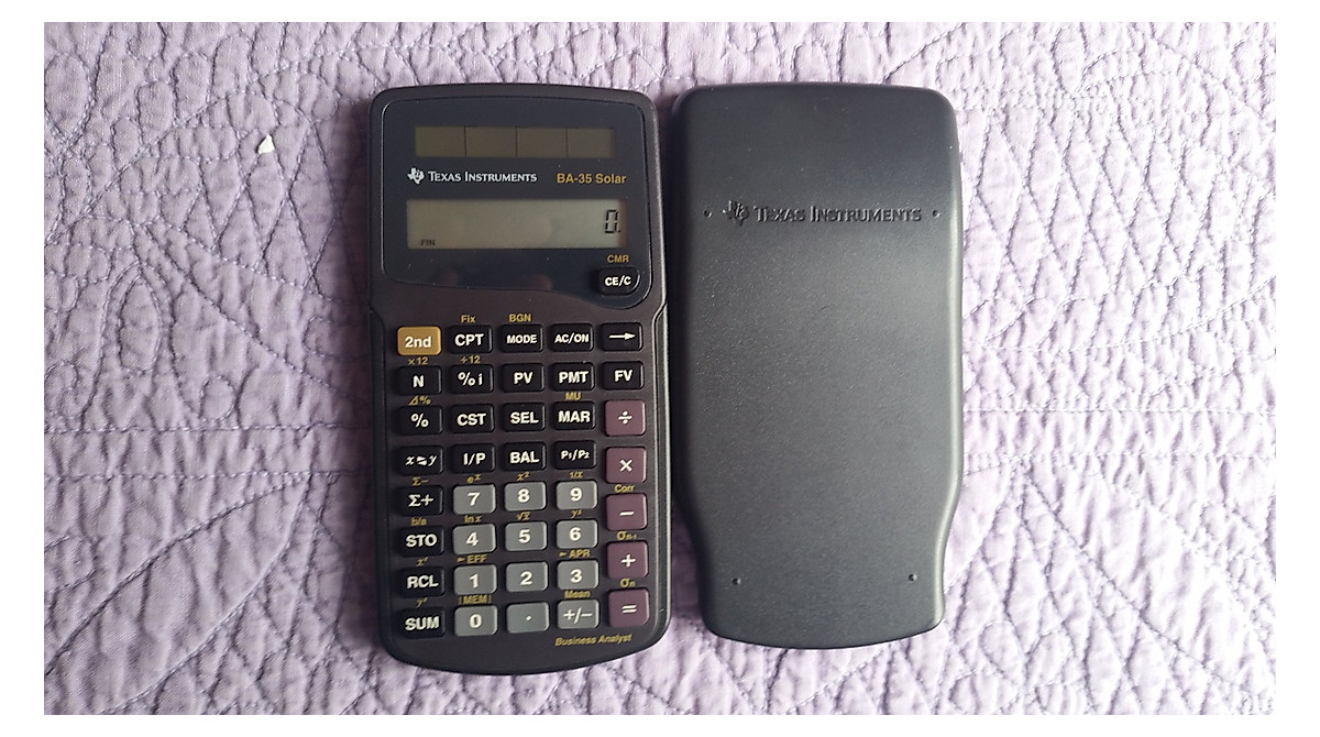 Texas Instruments BA35 Solar Calculator - Reliable & Efficient