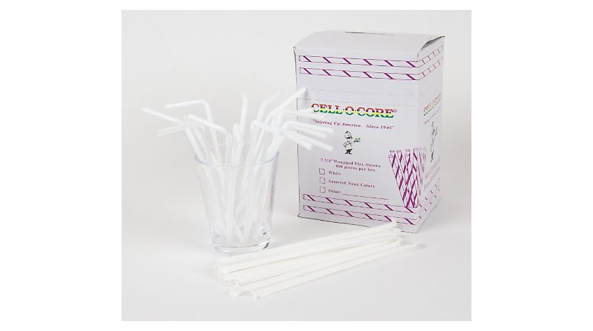 CELL-O-CORE Red Giant Straws - 4 Packs of 300