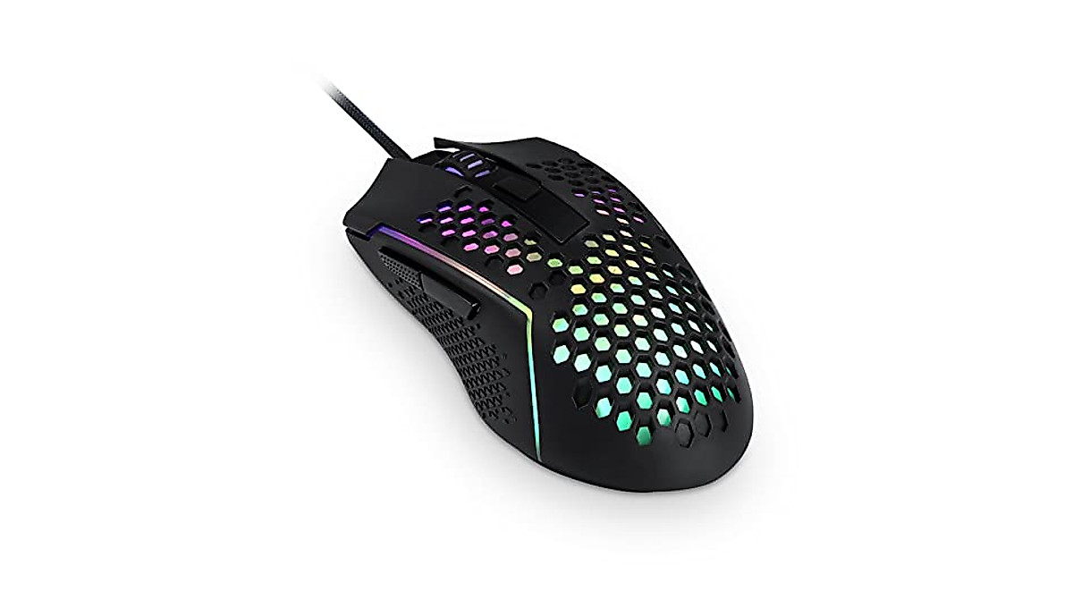 Redragon M987 Gaming Mouse - Ultra-Lightweight, 12400 DPI, RGB Backlit