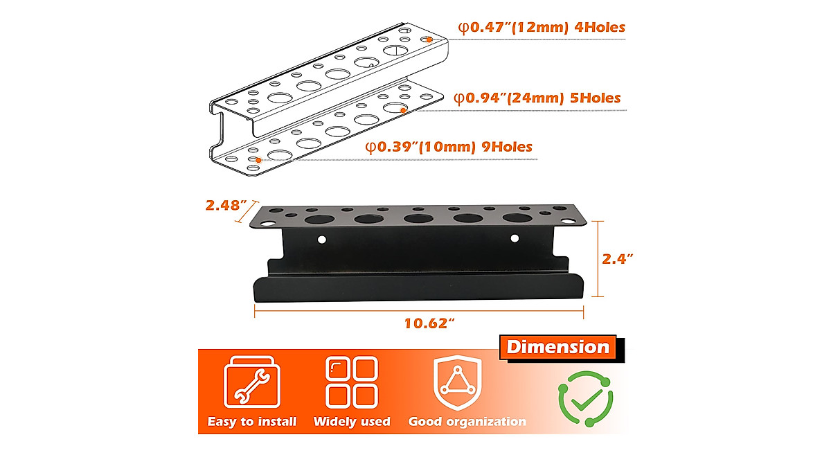 ULIBERMAGNET Magnetic Screwdriver Holder Rack | Heavy Duty Tool Organizer