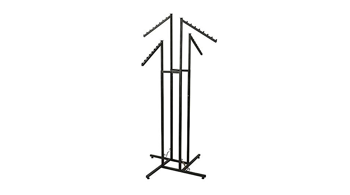 SSWBasics 4-Way Clothing Rack - Vintage Boutique Style