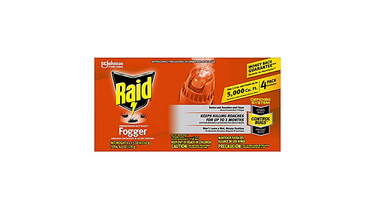 Raid Fogger 1.5 Oz - Eliminate Bugs Efficiently