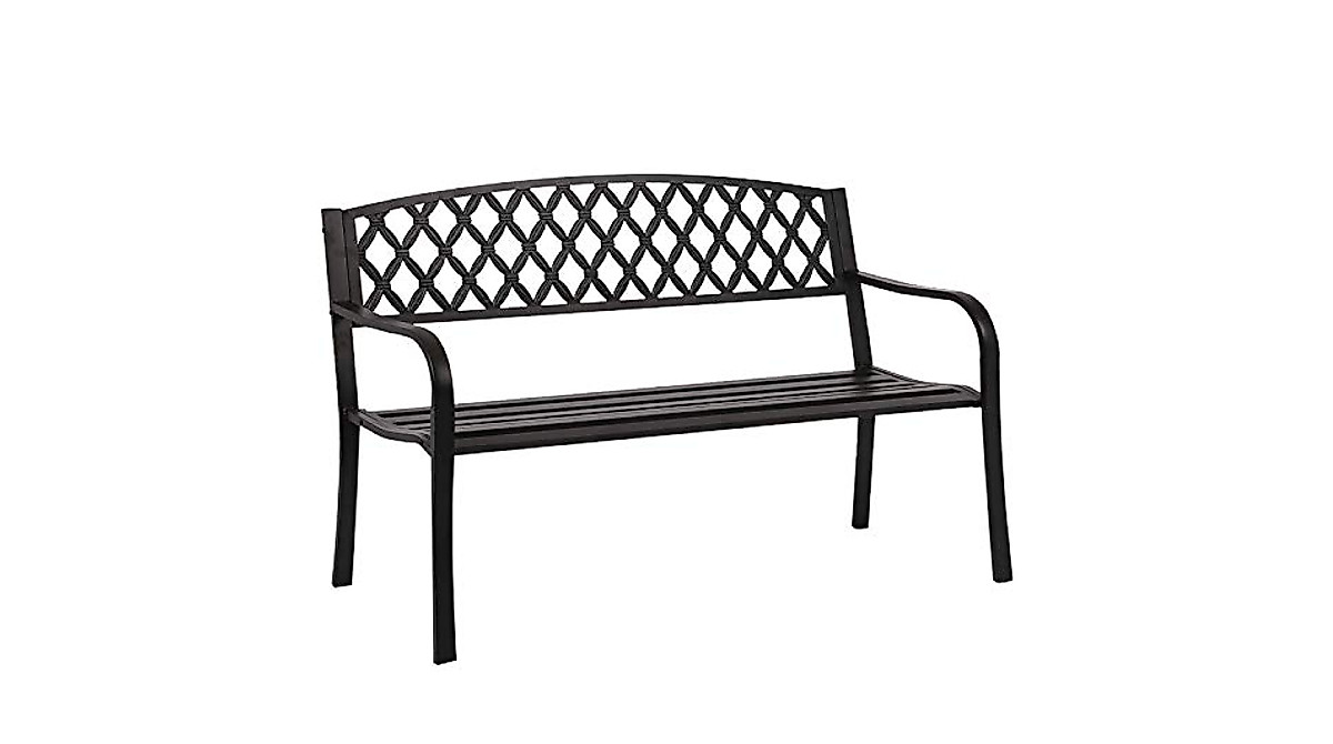 Outdoor Metal Bench - Durable Garden Seating | FDW Park Bench