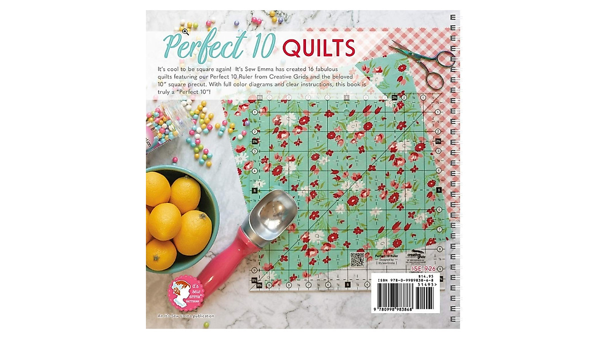 Perfect 10 Quilts Bundle: Ruler & 16 Patterns for Quilters