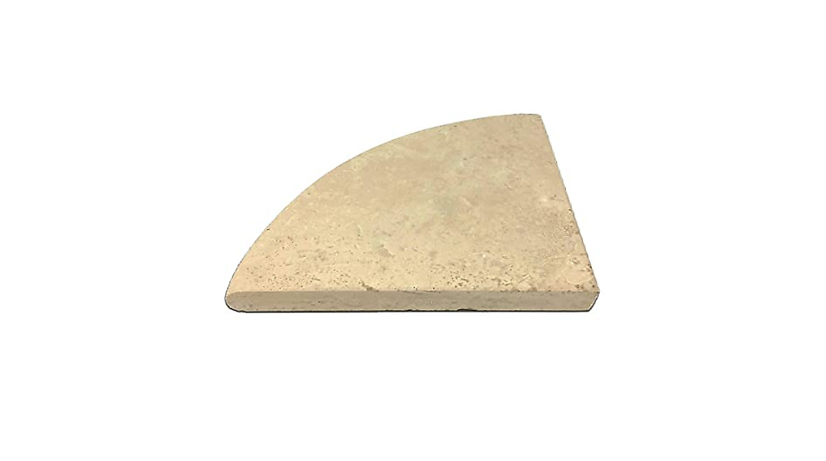 Noce Honed Travertine Corner Shelf 8x8 - Terra Tile And Marble
