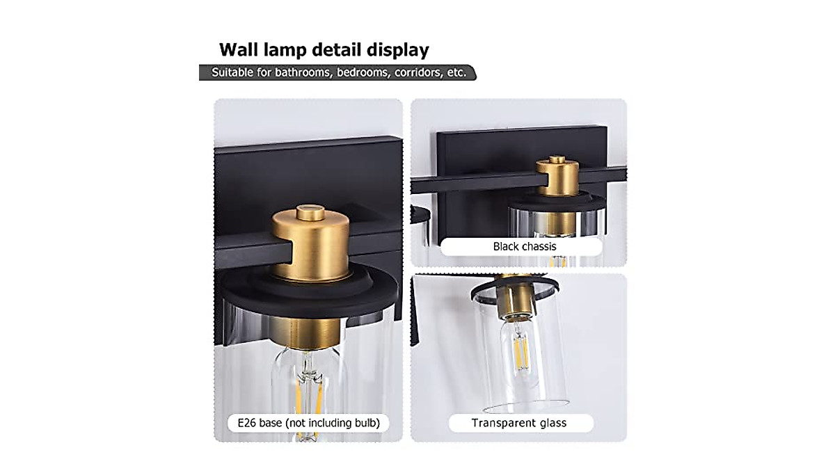 Atocif 5 Light Vanity Lights - Modern Waterproof Bathroom Fixture