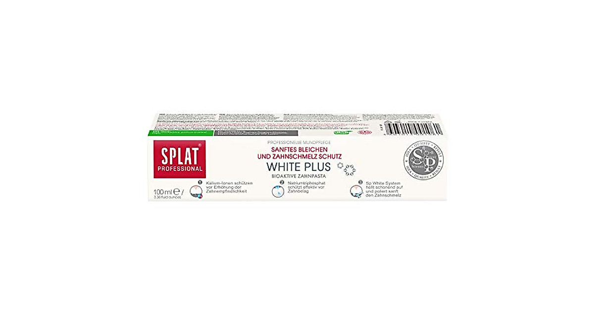 Splat White Plus Toothpaste - Safe Whitening & Protection
