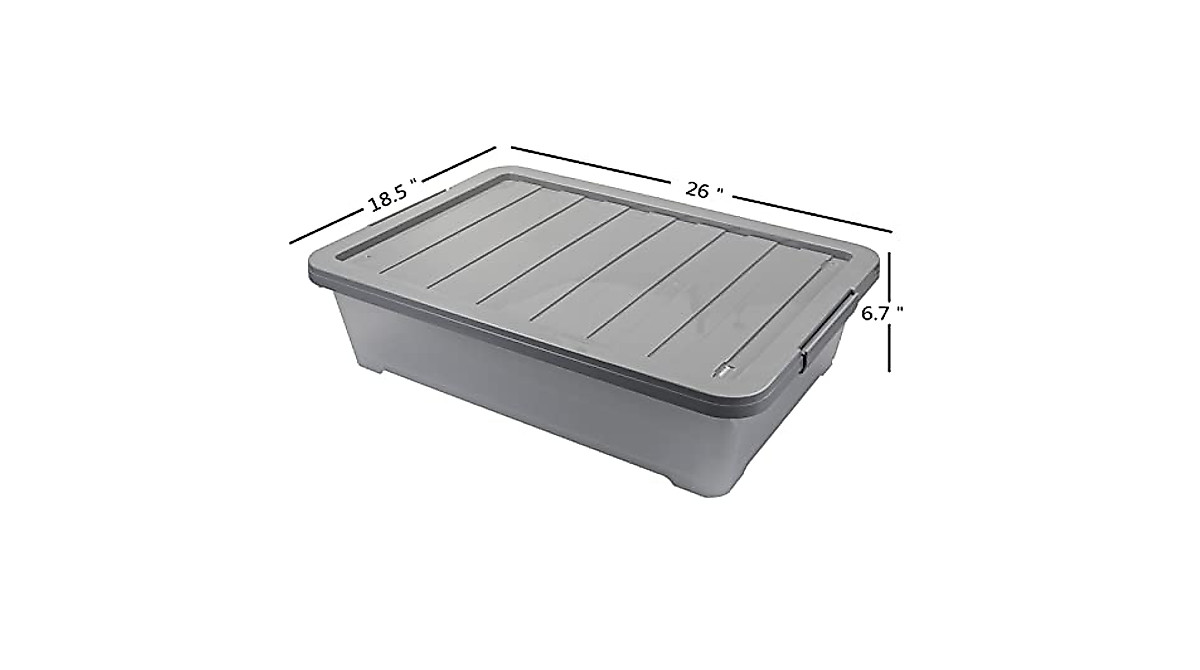 Readsky 40L Wheeled Storage Box – Clear & Sturdy