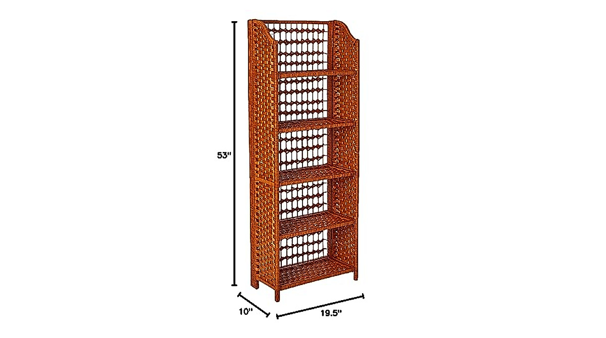 Natural Fiber Shelving Unit - Stylish & Versatile Storage