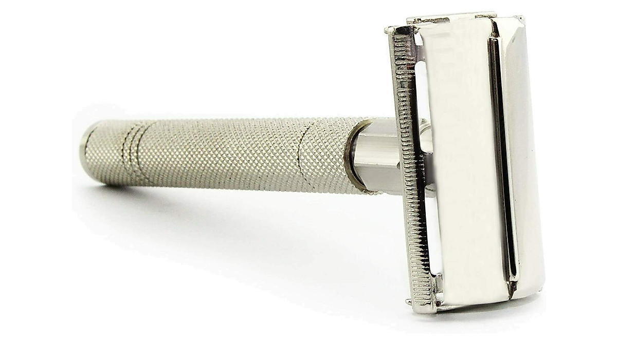 Krisp Beauty Safety Razor with 5 Blades - Men & Women Shaving Tool