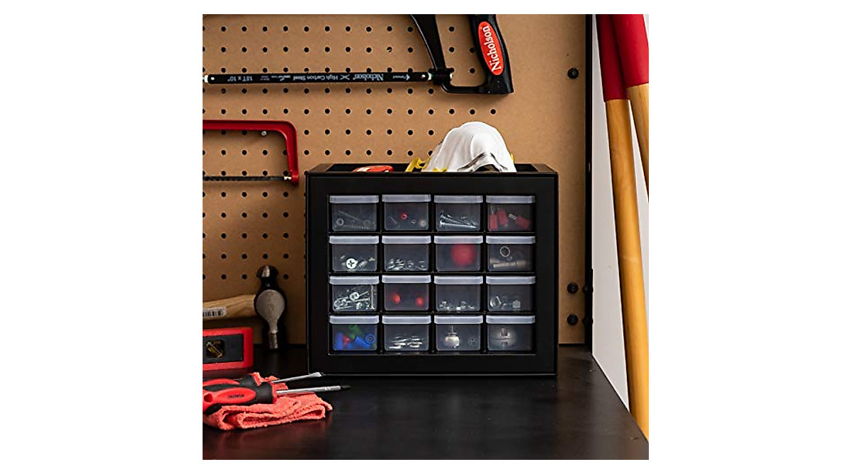 Organize with IRIS USA 16-Drawer Storage Cabinet