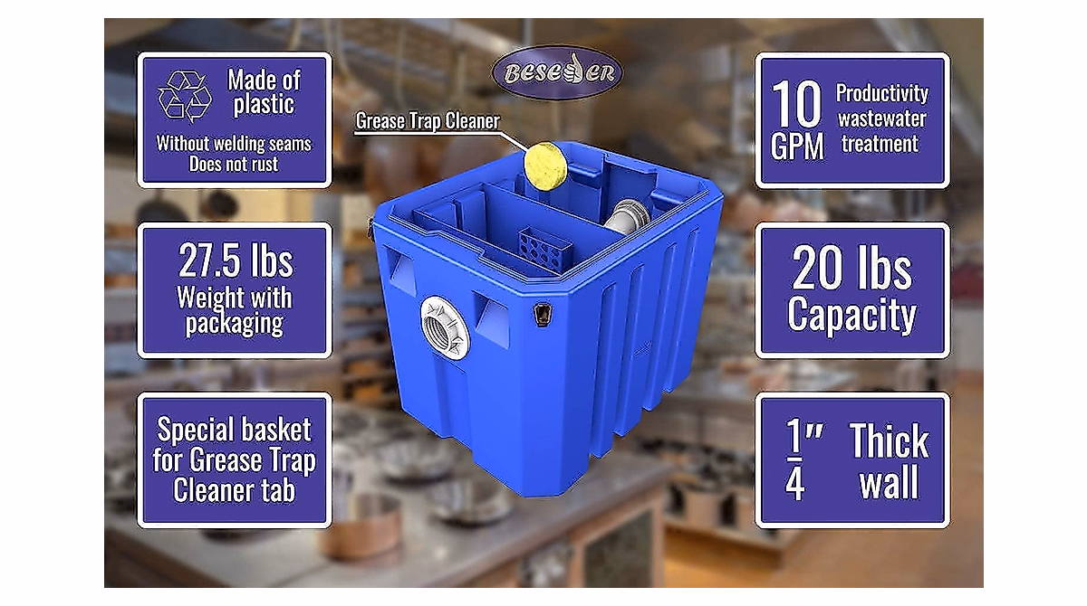 Grease Trap & Cleaner for Restaurants - 10 GPM Interceptor | Buy Now