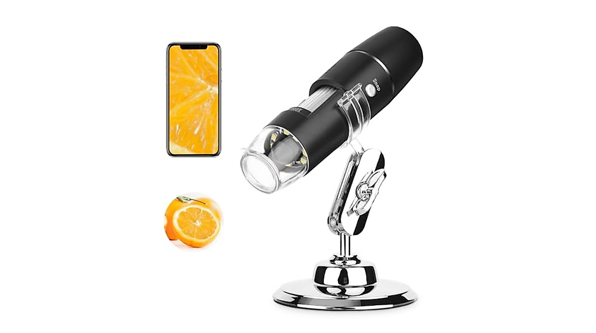 Wireless Handheld Digital Microscope 50x-1000x Magnification for Kids ...