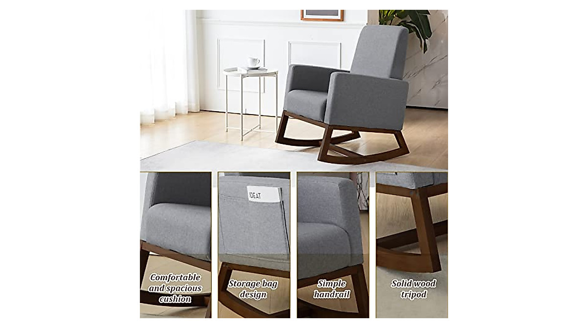 Paddie Rocking Chair - Stylish & Comfortable Glider