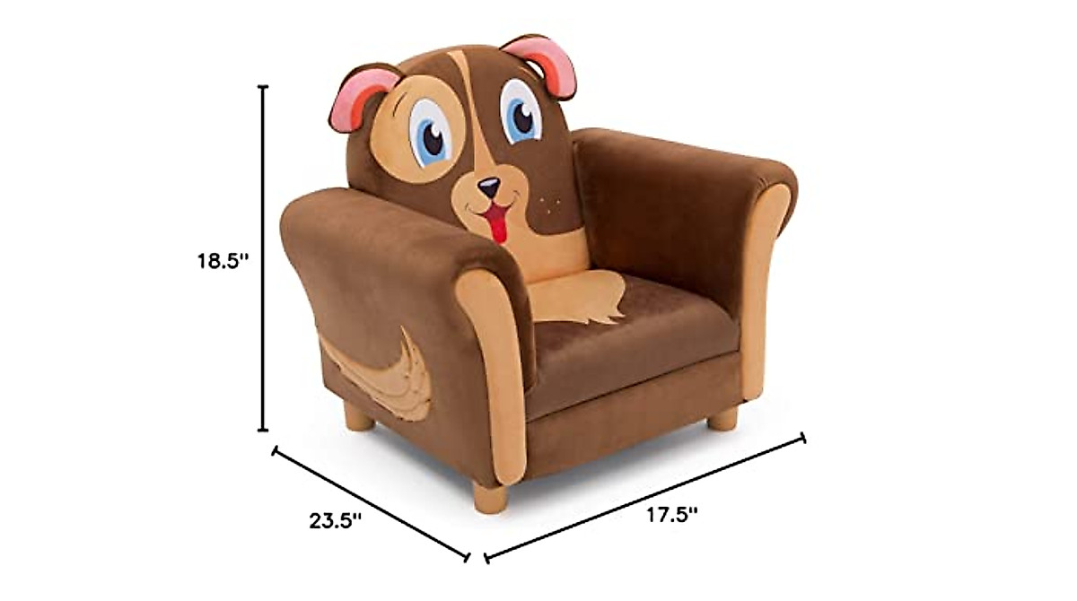 Delta Children Cozy Puppy Chair for Kids 3+ - Fun Animal Design