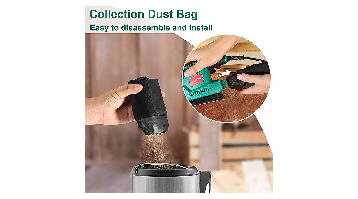 HYCHIKA Detail Sander Tool With Vacuum Attach, Seychelles