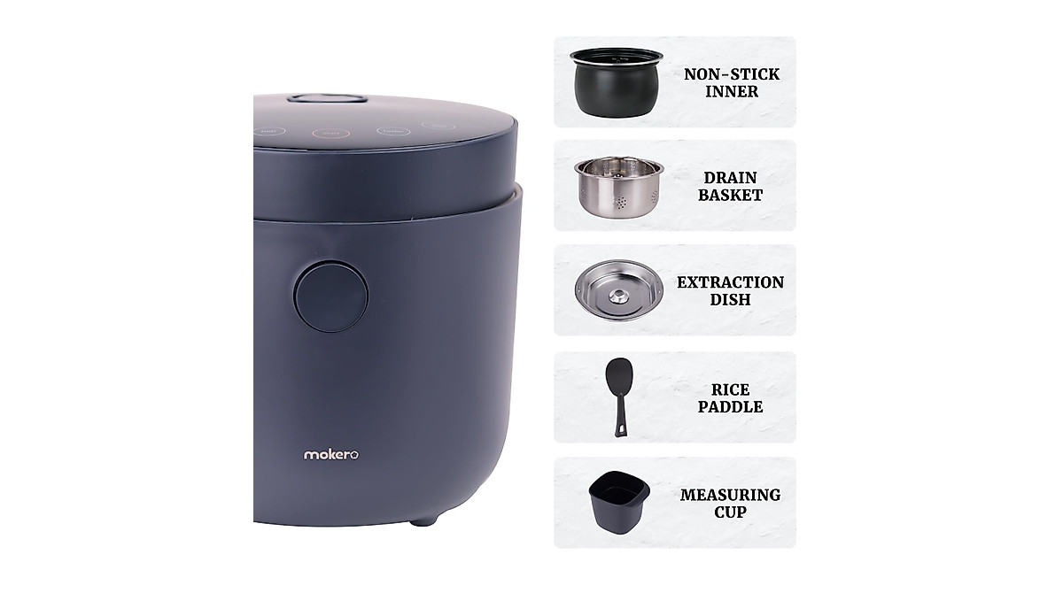 Hakka Low Carb Rice Cooker with 7 Functions and 24H Timer