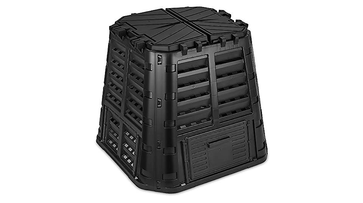 Large Recycled Plastic Compost Bin – 110 Gallons for Fertile Soil