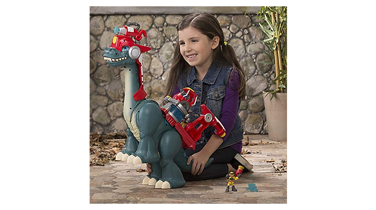 Chomp Squad Blazeasaurus Firefighting Dinosaur Toy for Kids 3+