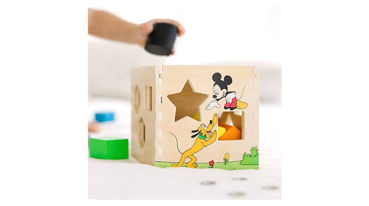 Melissa & Doug Mickey Mouse Shape Sorting Cube