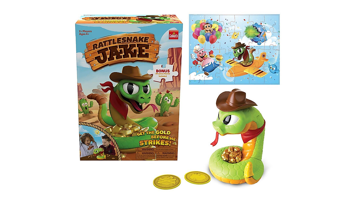 Rattlesnake Jake Game with Puzzle - Fun Kids' Strategy Game for Ages 4+