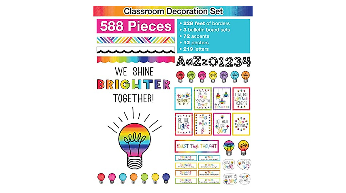 Schoolgirl Style Light Bulb Moments Classroom Decor Bundle - Inspire ...