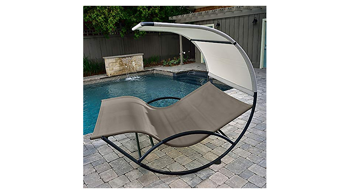 Vivere Aluminum Double Chaise Rocker - Relax in Style