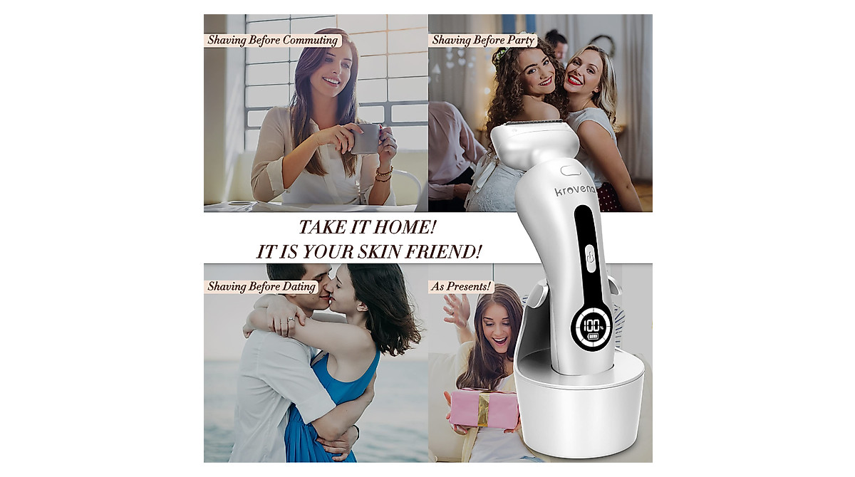 Kroven Women's Electric Shaver - Smooth, Easy Hair Removal