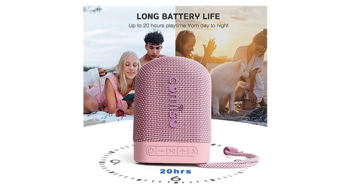 Comiso IPX7 Waterproof Bluetooth Speaker - Rich Sound & 20H Playtime