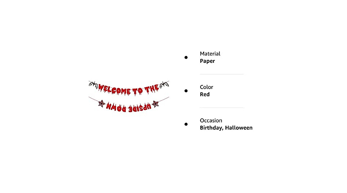 Stranger Party Banner | Welcome to the Upside Down