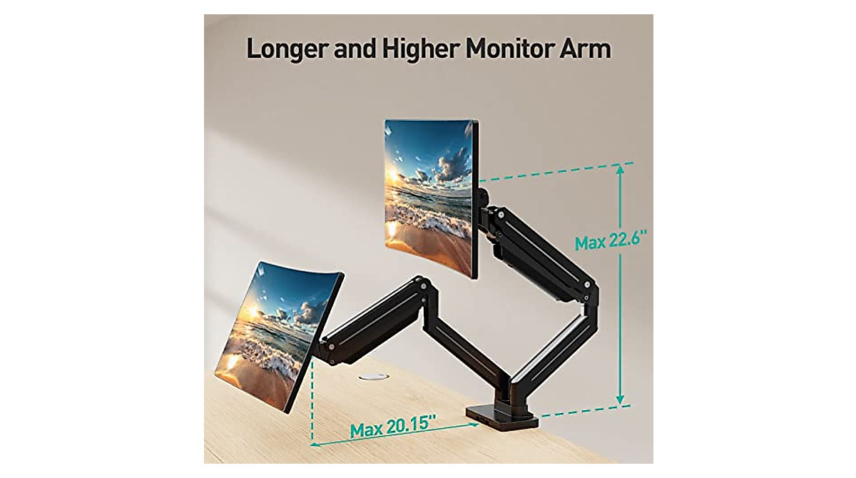 MOUNT PRO Dual Monitor Mount for Ultrawide Screens