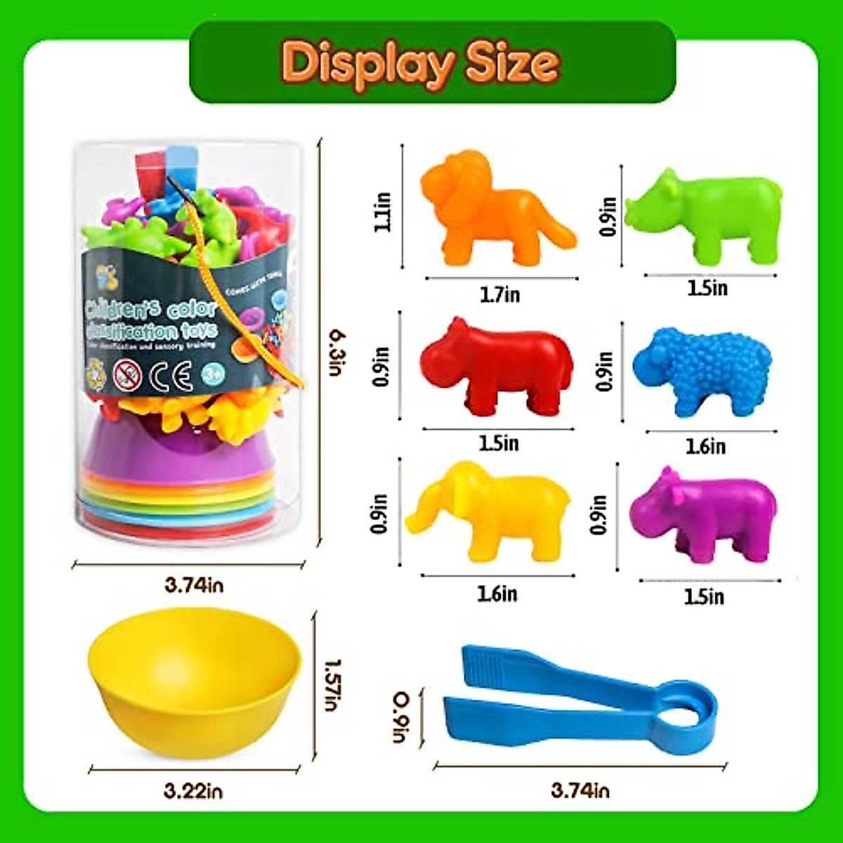 JOCHA Color Sorting Toys for Toddlers - Fun Learning