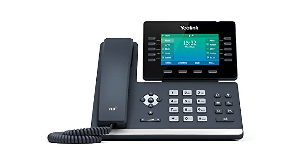 thumbnail image 2 of Yealink T54W VoIP Office Phone – Verizon Compatible, 16 Lines, Includes Stand & Power Adapter (Used) 2 of 2