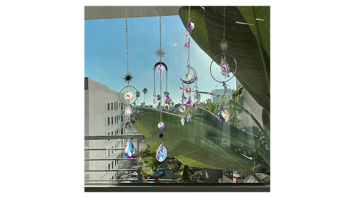 Artilady Sun Catchers Indoor Window Kit - 4 Crystal Rainbow Decor