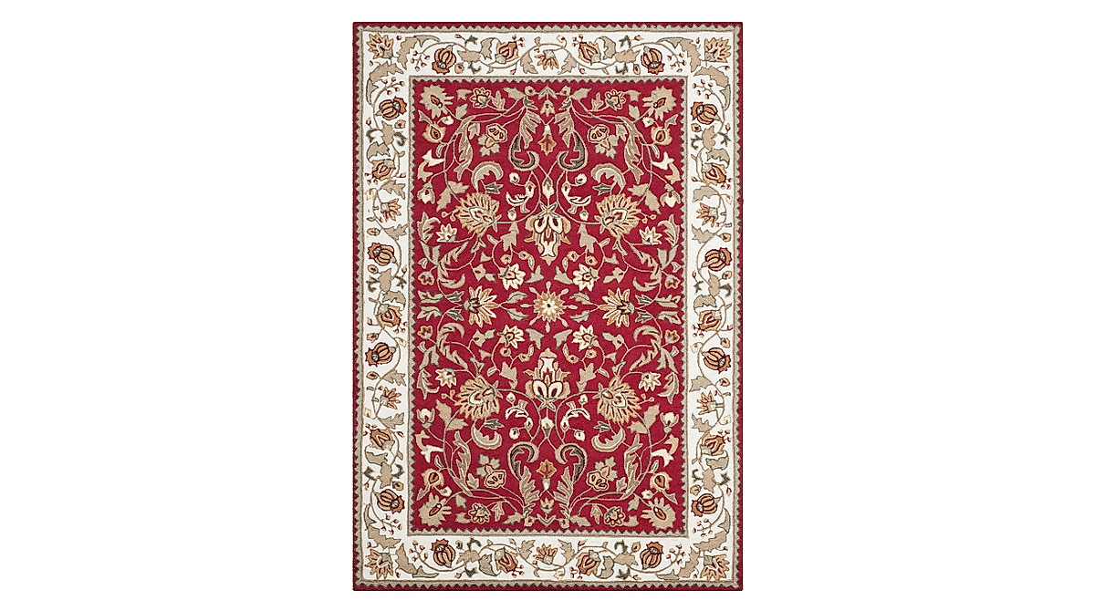 Safavieh Red & Ivory 6x9 Hand-Hooked Area Rug - Easy Care Collection
