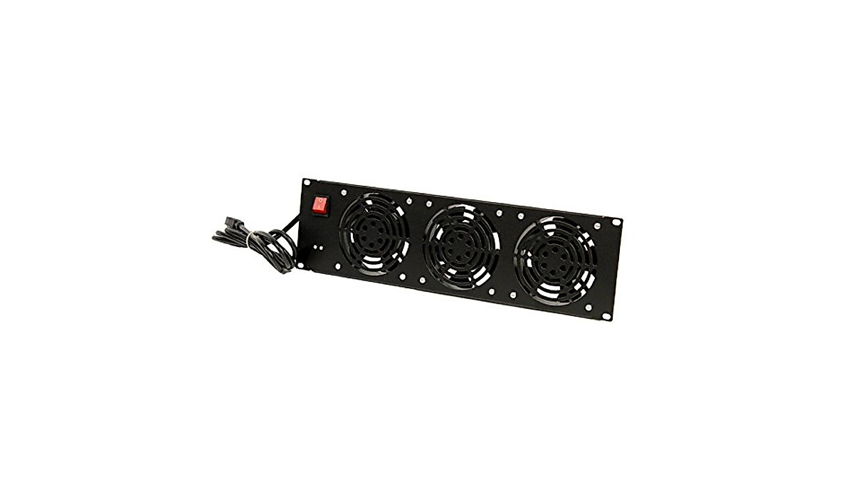 NavePoint 3 Fan Rack Mount Server Cabinet Cooling System