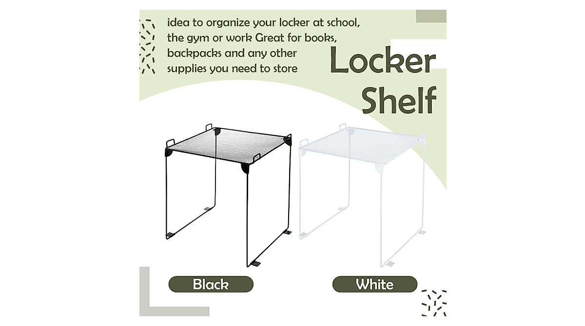 Panelee Locker Shelf - Sturdy & Stackable Organizer