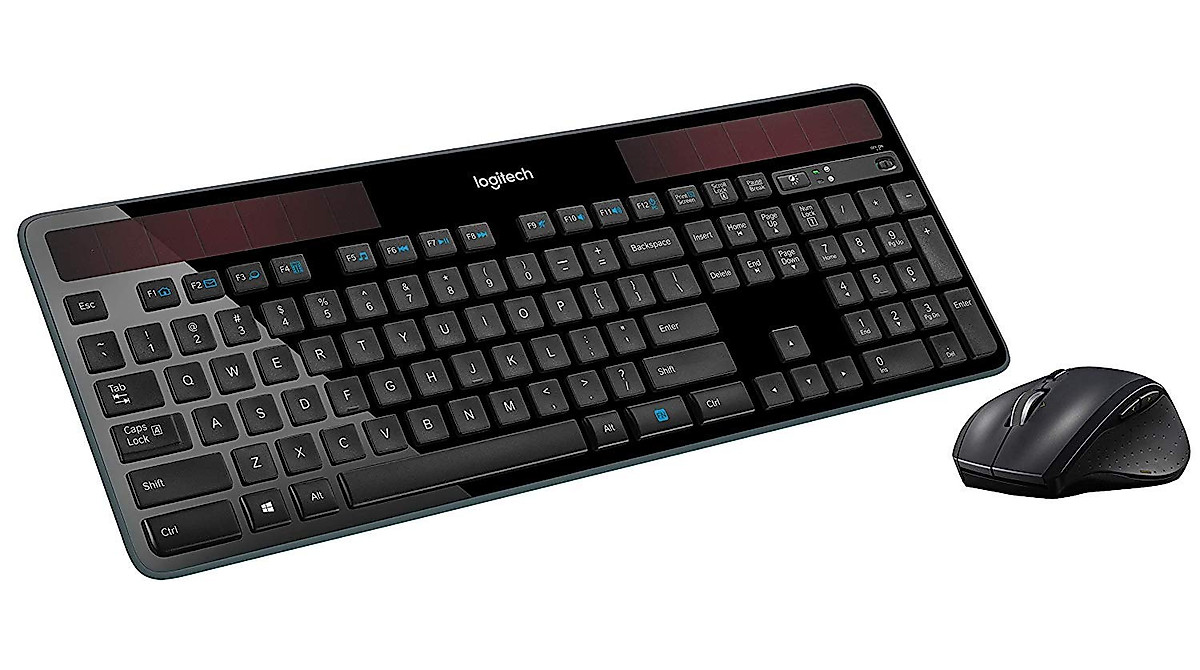 Logitech K750 Wireless Solar Keyboard & Mouse Combo for Windows