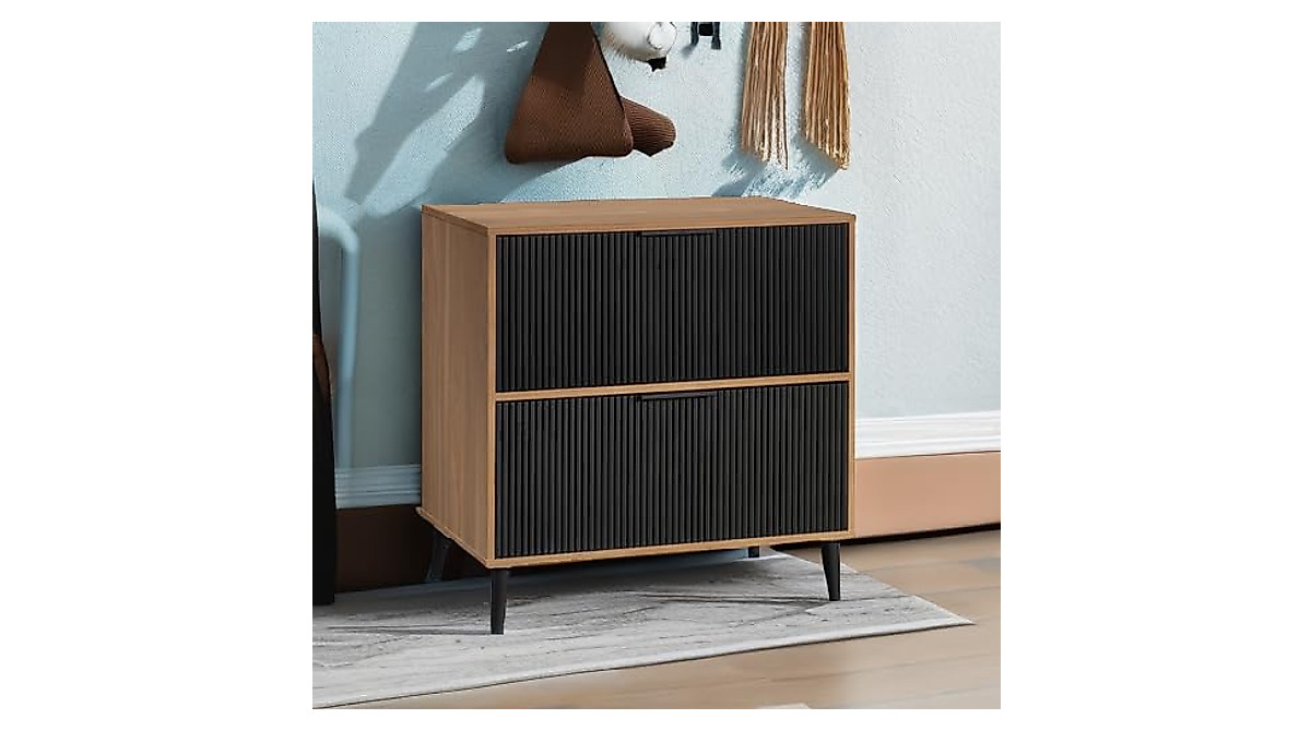 Sauder Ambleside Lateral File in Serene Walnut Finish - Modern Storage