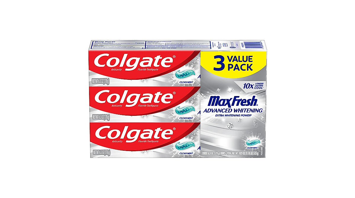 Colgate Max Fresh Whitening Toothpaste - Fresh Breath & Whiter Teeth