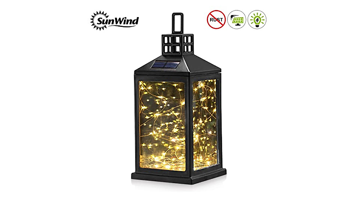 SUNWIND Solar Lantern Lights - Waterproof & Elegant