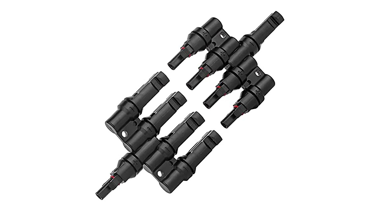 Buy 4 Way Solar Panel Connectors - Waterproof & Durable