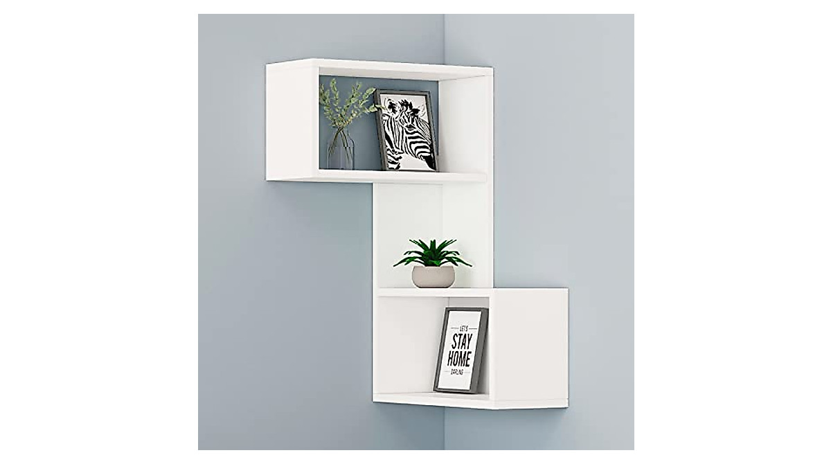 RANK Corner Shelf - Space-Saving Wall Storage Solution