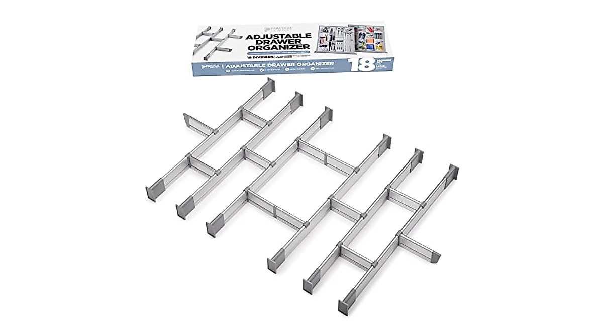 Adjustable Drawer Dividers Set - 18 Pcs Organizer