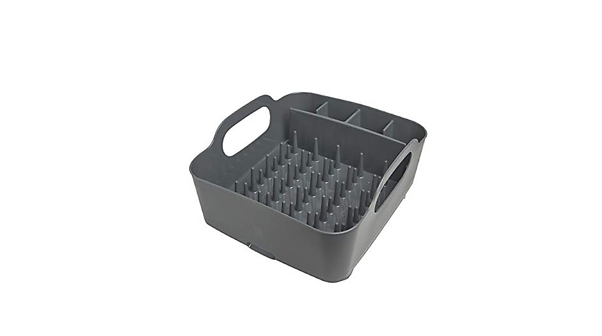 Umbra Tub Dish Drying Rack - Portable Self-Draining Kitchen Organizer